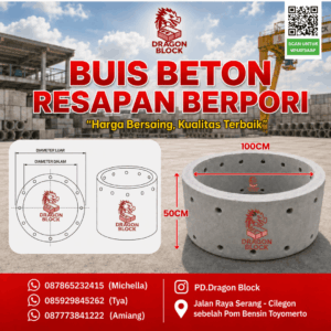 Buis Beton resapan berpori
